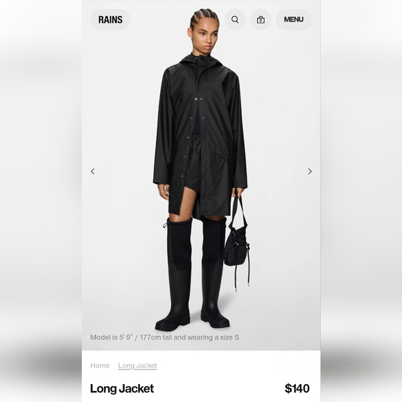 Rains Long Jacket - Picture 3 of 8